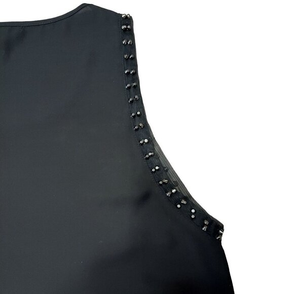 Forever 21 Women's Black Sheer Studded Tank Top - Picture 7 of 9